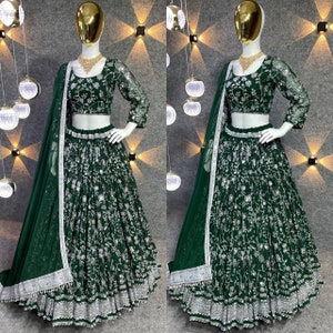 27+ Dark Green Lehenga Designs For Brides To Be - ShaadiWish