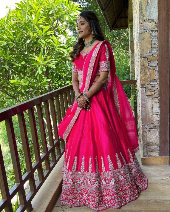 Lehenga choli for cheap dark skin