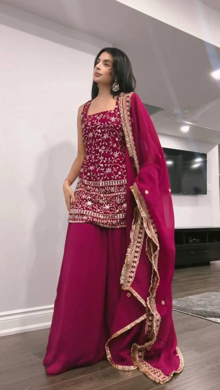 Kurti With Sharara Etsy Canada