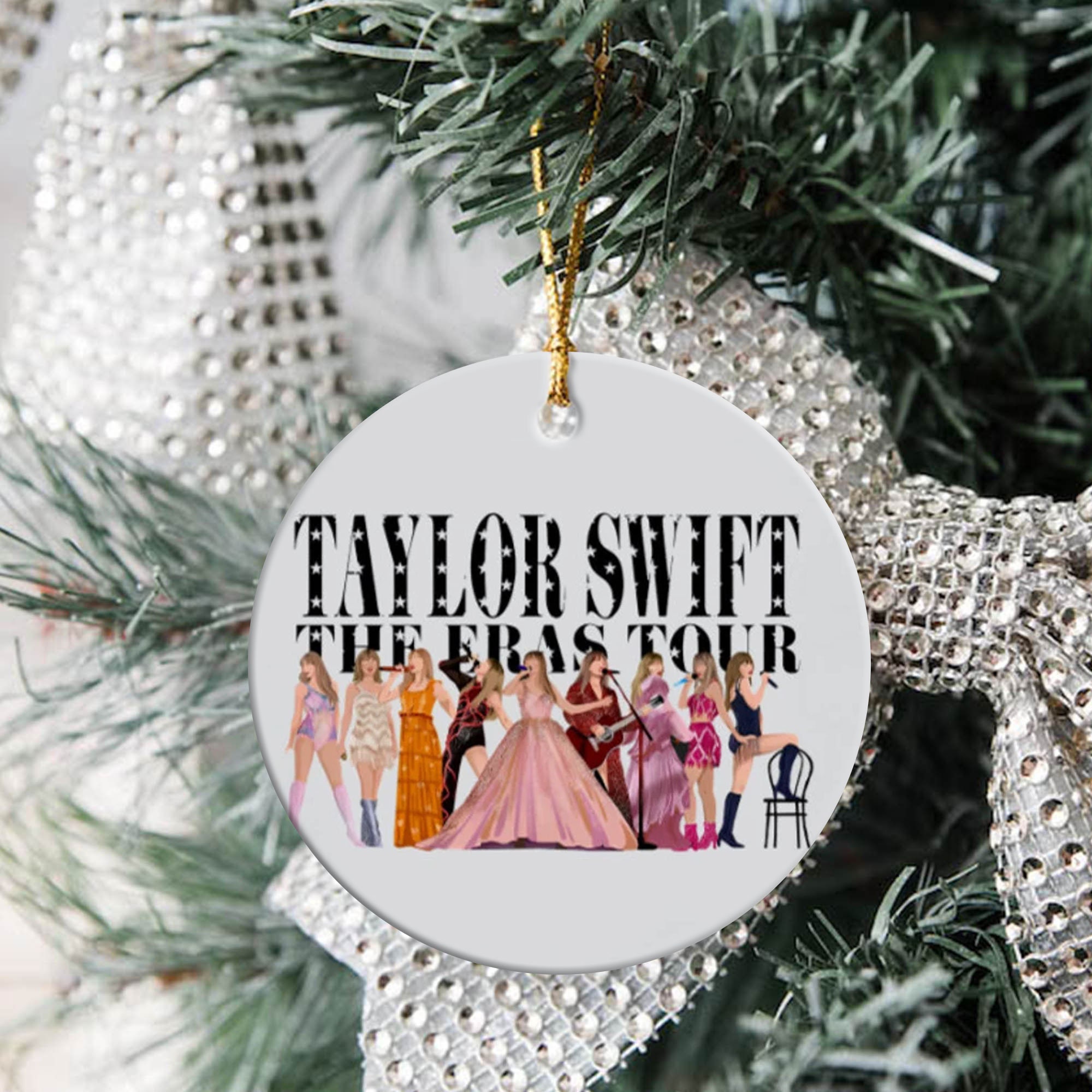Eras Tour 2023 Ornament, Taylor Christmas Ornament sold by Embarrassing ...