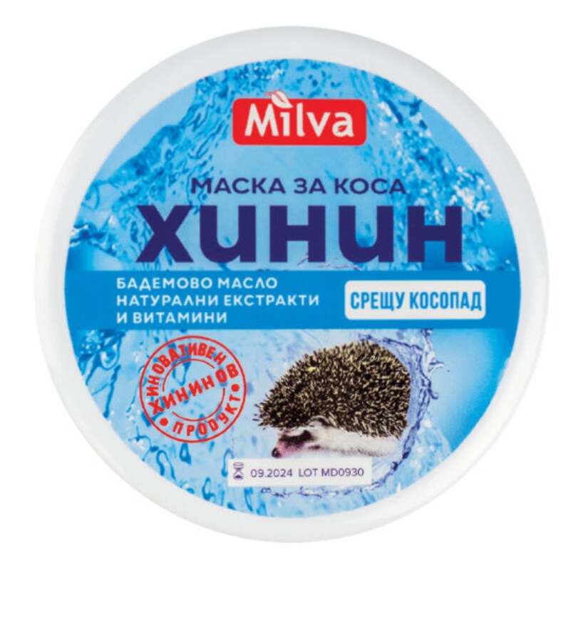 Milva Quinine series against hair loss hair conditioner, shampoo , hair mask, Quininova water spray Hair Mask