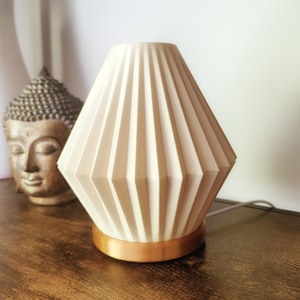 3D Printed Desk Lantern – Modern Geometric Design, Eco-Friendly, USB powered, Dimmable warm LED Light, Perfect for Home Decor or Gifts