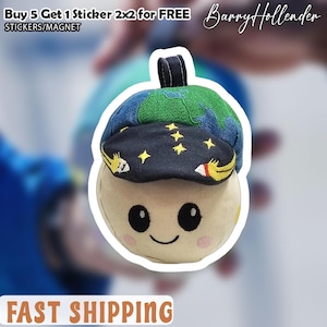 Pegatinas troqueladas de la mascota de la misión lunar Artemis II Rise, pegatina indicadora de gravedad cero de la NASA, colección de pegatinas para amantes del espacio.