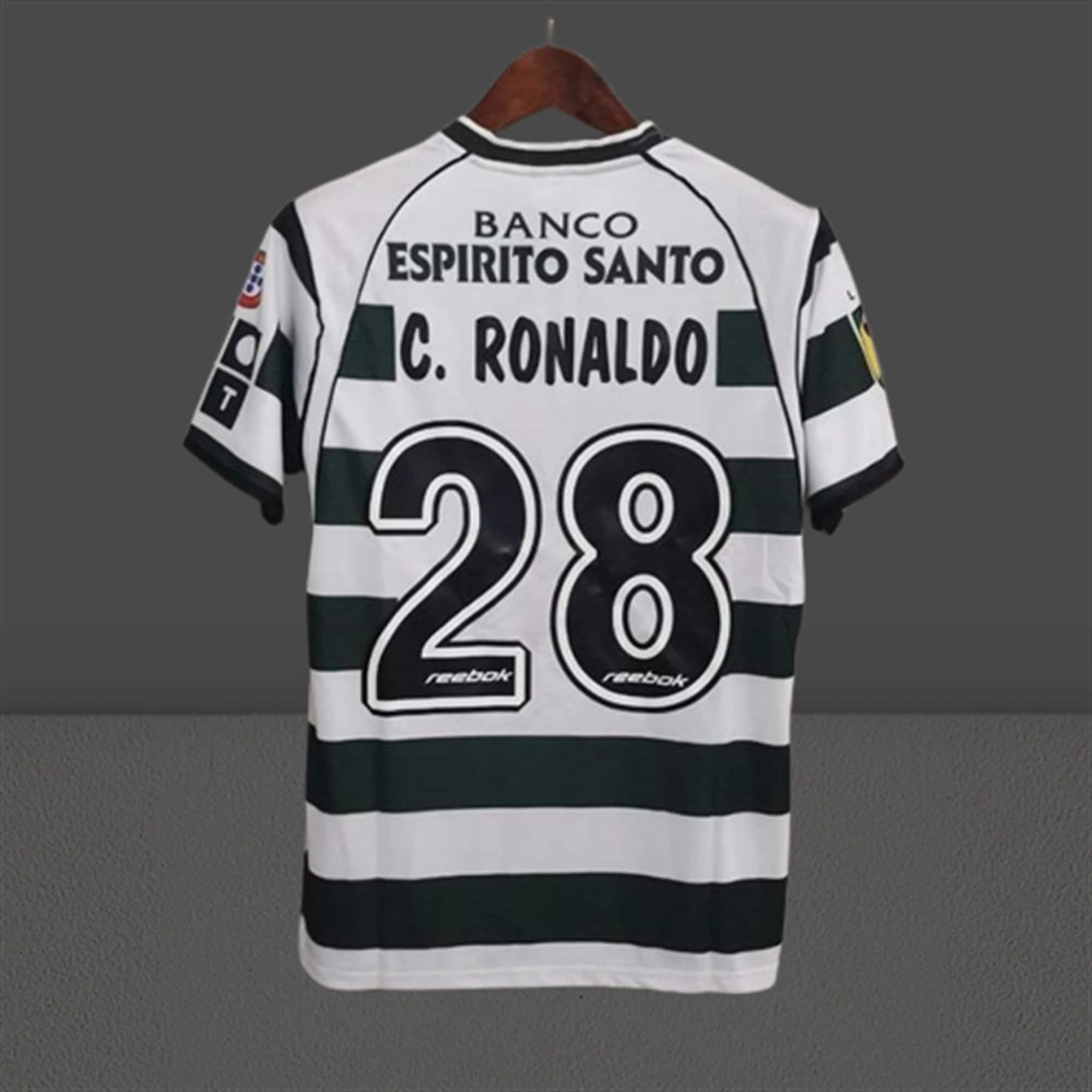 0203 Portugal Sporting Lisbon Home Jersey No. 28 C Ronaldo Etsy Schweiz