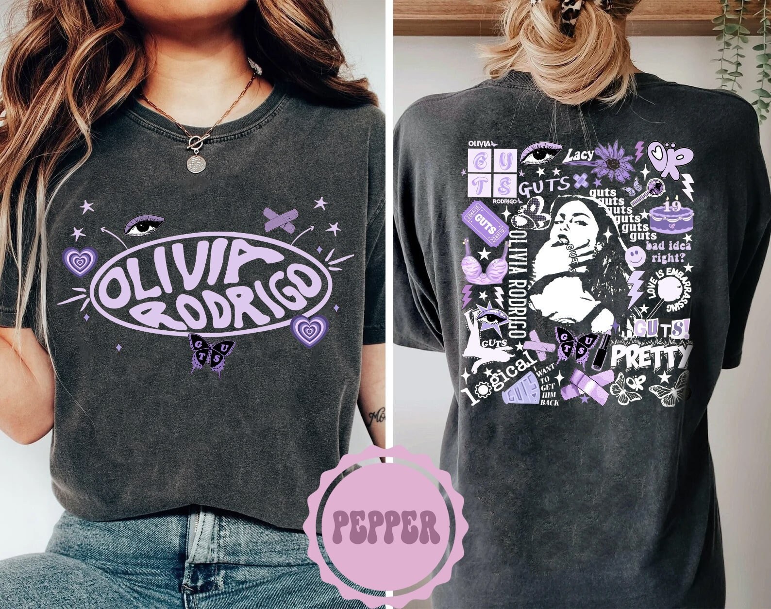 Discover Olivia Rodrigo Guts Shirt, Olivia Rodrigo Guts Merch, Guts Tour 2024 Shirt, Olivia Rodrigo Concert Shirt, Olivia Rodrigo Fan Shirt, Guts Tee