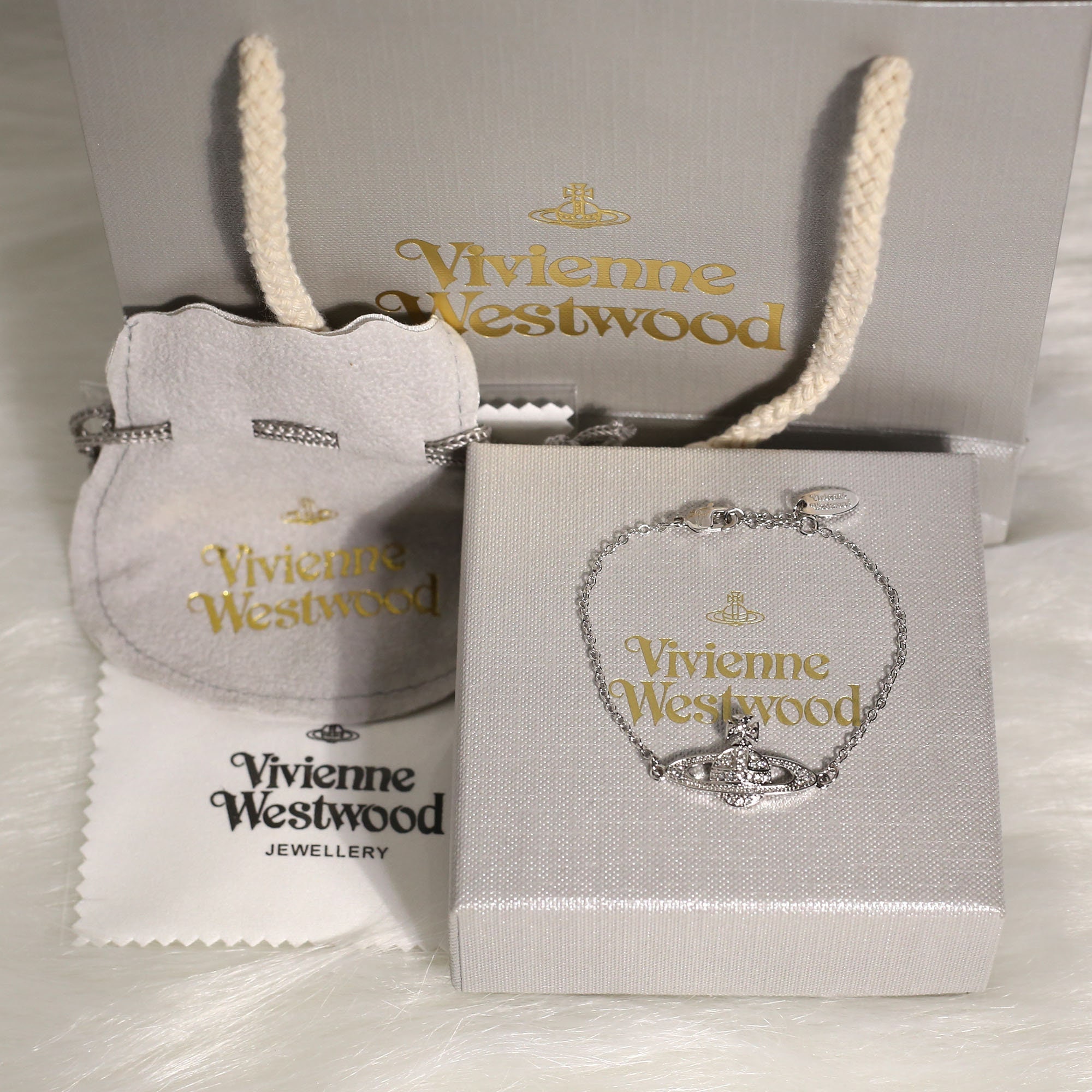 Vivienne Westwood Salomon Tag Chain Bracelet