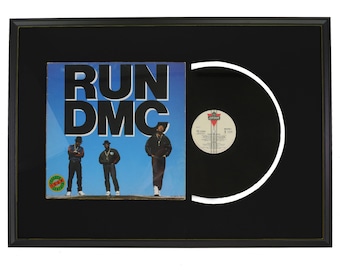 RUN DMC "Tougher Than Leather" Disque vinyle encadré