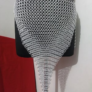 Chainmail Unisex Viking Skirt Intimate SCA LARP Metal Aluminum 16 Gauge Jump Ring Gothic Hand Weave Cosplay Skirt 10mm Front And Back Armour