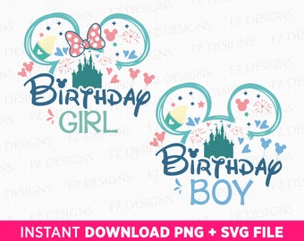 Magical Kingdom Birthday SVG, Family Trip, Matching Ears (Digital Download)
