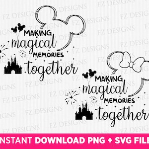 Magische herinneringen SVG-bundel, familievakantiereis (SVG, png)
