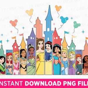 Princess Squad Png, Family Vacation Png, Princess Best Friends Png, Family Trip 2023 Png, Magical Kingdom, Png File For Sublimation