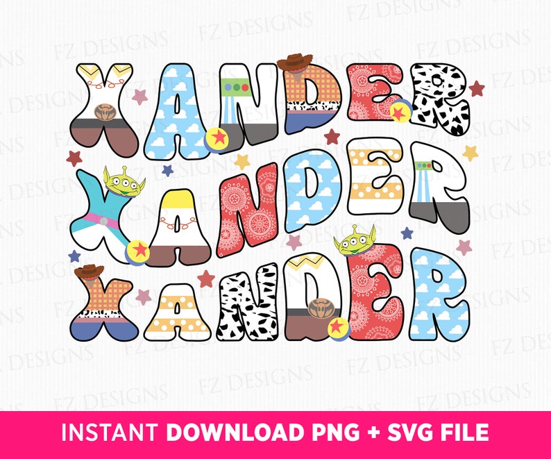 Toy Friends Xander Svg, Family Trip Svg, Wavy Xander Svg, Family ...