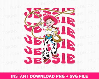 Toy Friends Jessie Cowgirl SVG, Family Vacation PNG (Instant Download)