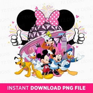 Mouse and Friends Png, Family Trip Png, Family Vacation Png, Vacay Mode, Mouse Ear and Hands Png, Png File For Sublimation