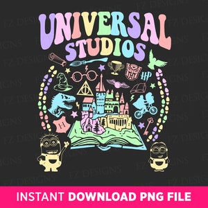 Universal Studios Png, Family Trip Png, Magical Kingdom Png, Family Vacation Png, Cute Characters Png, Vacay Mode, Png File For Sublimation