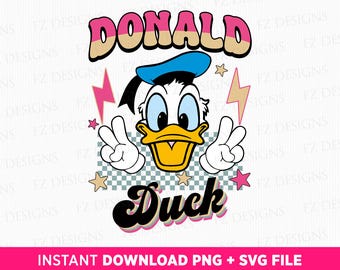 Retro Duck SVG, Family Vacation Design (Instant Download)