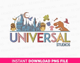 Universal Studios Png, Férias Em Família Png, Viagem Em Família Png, Reino Mágico Png, Personagens Fofos Png, Modo Férias, Arquivo Png Para Sublimação