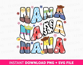 Toy Friends Nana SVG, Mother's Day Gift (SVG PNG Files) - Etsy