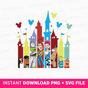 Toy Friends Svg, Magical Kingdom Svg, Cowboy and Friends Svg, Family Trip Svg, Family Vacation Svg, Vacay Mode, Png Svg Files For Print