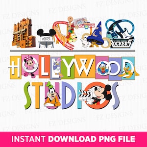 Hollywood Studios Png, Family Vacation Png, Mouse and Friends Png, Hollywood Tower Png, Toy Friends Png, Vacay Mode, Png For Sublimation