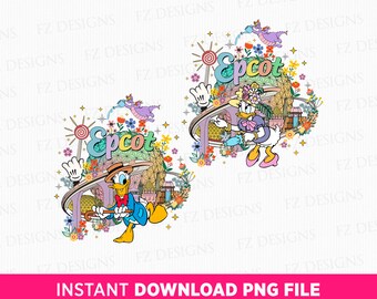 Epcot World Tour PNG Bundle, Family Vacation Sublimation (Instant Download)