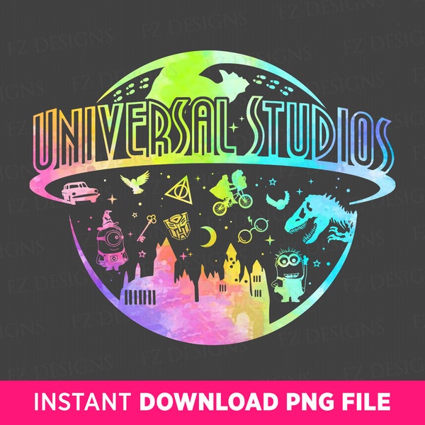 Universal Studios Png, Family Trip Png, Magical Kingdom Png, Cute Characters Png, Family Vacation Png, Vacay Mode, Png File For Sublimation