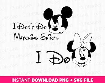 Mouse Couple Vacation SVG, Cricut Cut Files (Digital Download)