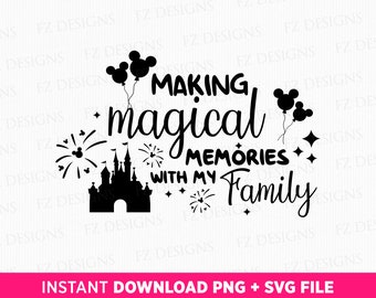 Arquivo SVG "Memórias Mágicas em Família", PNG "Modo Férias" (Download Digital)