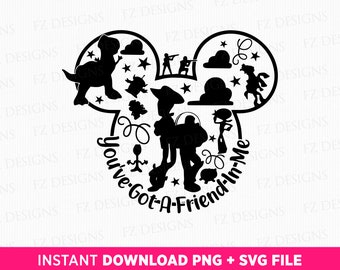 Toy Friends SVG, Family Vacation Design (PNG SVG Files)