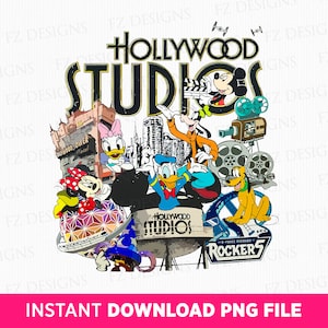 Hollywood Studios png, retro-gezinsuitje png, gezinsvakantie png, magisch koninkrijk png, muis en vrienden, Vacay-modus, png voor sublimatie