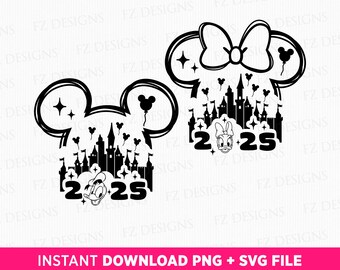 Duck and Friend SVG, Magical Kingdom Family Trip 2025 (Instant Download)