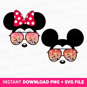 Mouse with Sunglasses Svg, Bundle Family Vacation Svg, Magical Kingdom Svg, 2024 Family Trip Svg, Vacay Mode, Png Svg Files