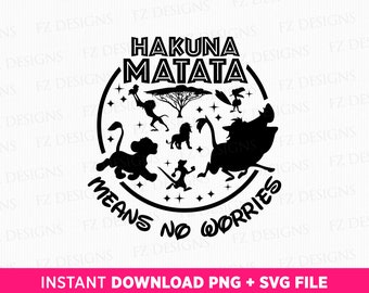 Hakuna Matata SVG, Family Trip PNG Files (Digital Download)