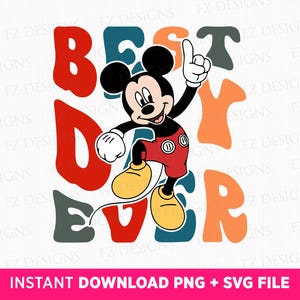 Najlepszy dzień w życiu Svg, Skacząca mysz Svg, Rodzinna wycieczka Svg, Rodzinne wakacje Svg, Postać z kreskówki Svg, Tryb wakacyjny, Pliki PNG Svg do sublimacji