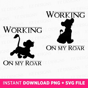 Working On My Roar Svg, Family Trip Svg, Wild Trip Svg, Animal Kingdom Svg, Vacay Mode, Svg File For Cut, Instant Download Svg Png Files