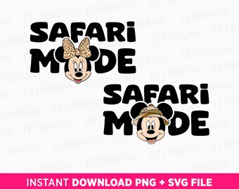 Familien-Safari-Reise-Svg, Safari-Modus-Svg, Maus-Paar-Svg, Familienurlaub-Svg, Vacay-Modus, Png-Svg-Dateien für Druck, sofortiger Download