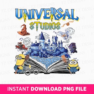 Universal Studios Png, Magical Castle Png, Family Vacation Png, Family Trip Png, Cute Characters Png, Vacay Mode, Png File For Sublimation