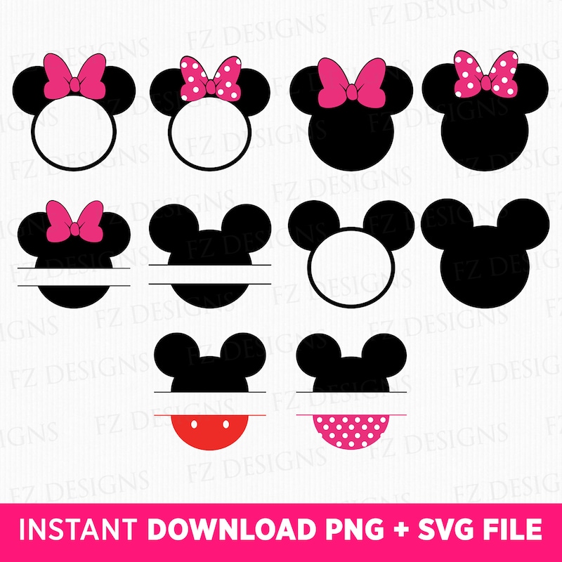Mickey Ears Svg - Etsy