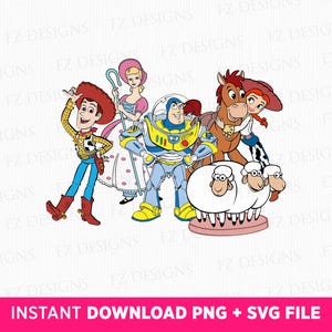 Toy Friends Svg, Family Trip Svg, Family Vacation Svg, Cowboy and Friends Svg, Vacay Mode, Png Svg Files For Sublimation, Instant Download