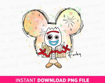 Watercolor Magical Castle PNG, Family Trip Art (PNG File)