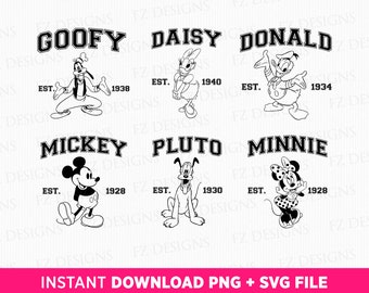Retro Mouse and Friends Svg, 2024 Family Trip Svg, Best Friends Together Svg, Family Vacation Svg, Vacay Mode, Png Svg Files For Print