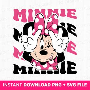 Miss Mouse Svg, grappige stripfiguur Svg, meisjes reis Svg, familie-uitstapje Svg, familievakantie Svg, Png Svg-bestanden om af te drukken, Instant Download