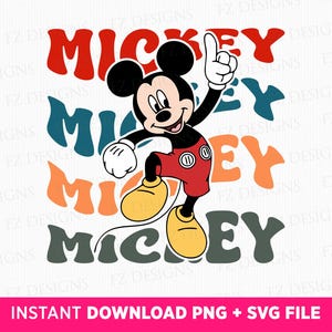 Springen muis Svg, stripfiguur Svg, familievakantie Svg, grappige muis Svg, familie-uitje Svg, Vacat-modus, Png Svg-bestanden voor sublimatie