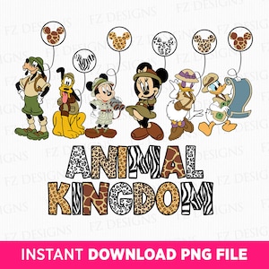 Animal Kingdom Mouse and Friends, png, ontwerp voor familie-uitje (png-bestand)