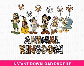 Animal Kingdom Png, Mouse and Friends Png, Family Trip Png, Vacay Mode, Family Vacation Png, Family Safari Trip, Png File For Sublimation