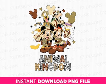 Tierreich Safari - Maus und Freunde PNG (Digital Download)