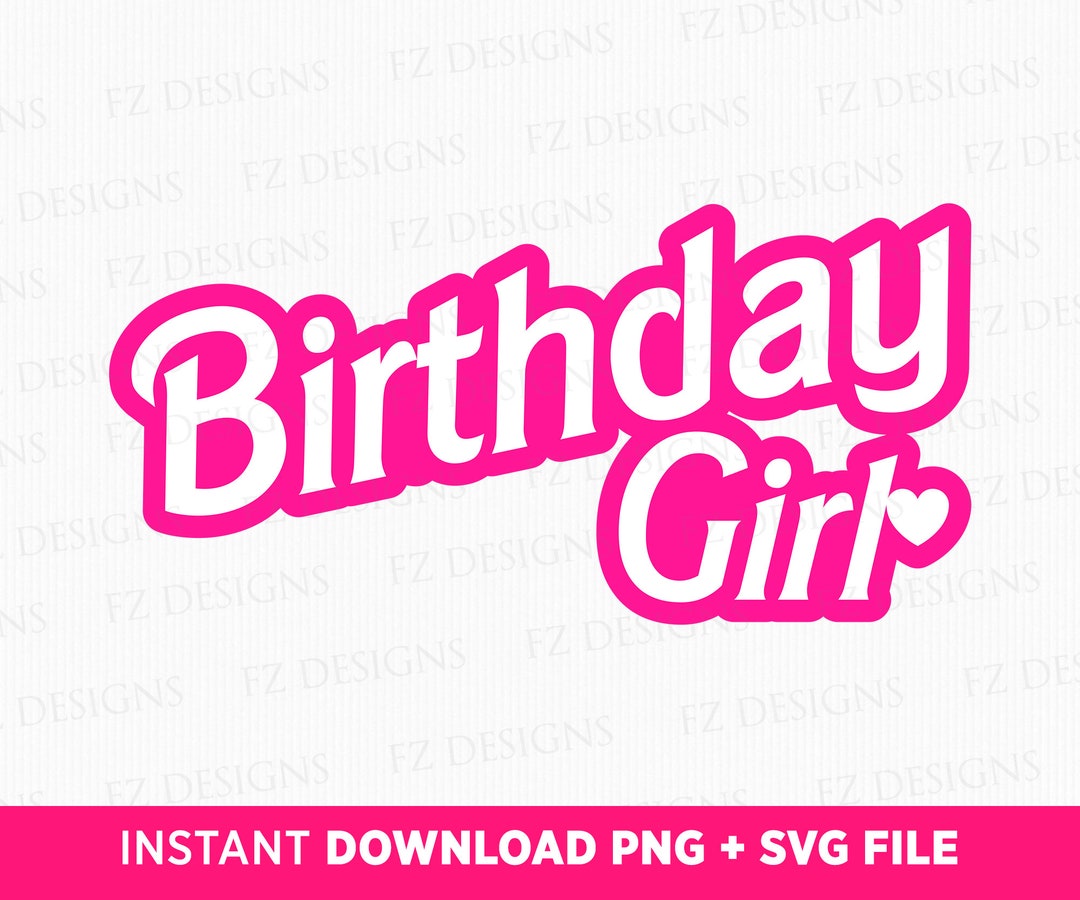 Pink Birthday Girl Svg, Cute Birthday Party Svg, Family Birthday Girl ...