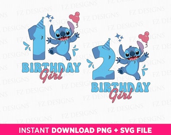 Verjaardag meisje Svg, eerste verjaardag Svg, schattig karakter verjaardag Svg, familie verjaardag meisje Svg, Png Svg-bestanden om af te drukken, Instant Download