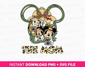 The Mom SVG, Family Trip Mouse and Friends Design (Instant Download)