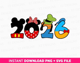 2026 Magical Kingdom Family Trip SVG, PNG (Digital File)
